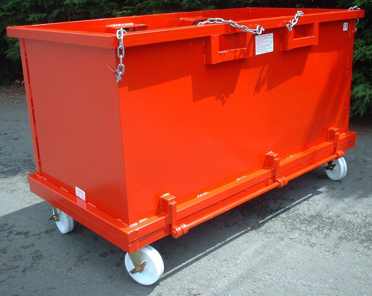 Forklift Drop Bottom Stillage 2.00 cu.m with wheels