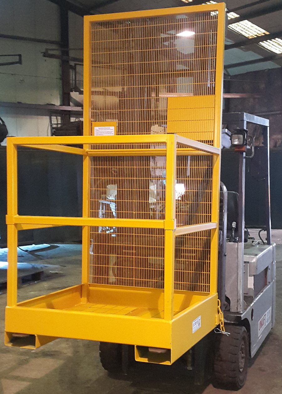 Forklift Attachments such as Forklift Tipping Skips, Safety Access ...