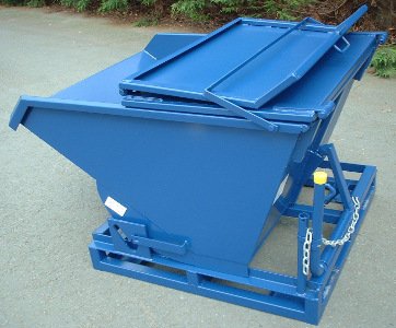 Tipping Skip 0.50 cu.m. with steel lid