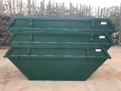Open Skips with Dropped Doors 7 cu. yd. Stacked