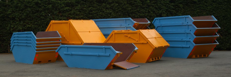Waste Skips Stacked